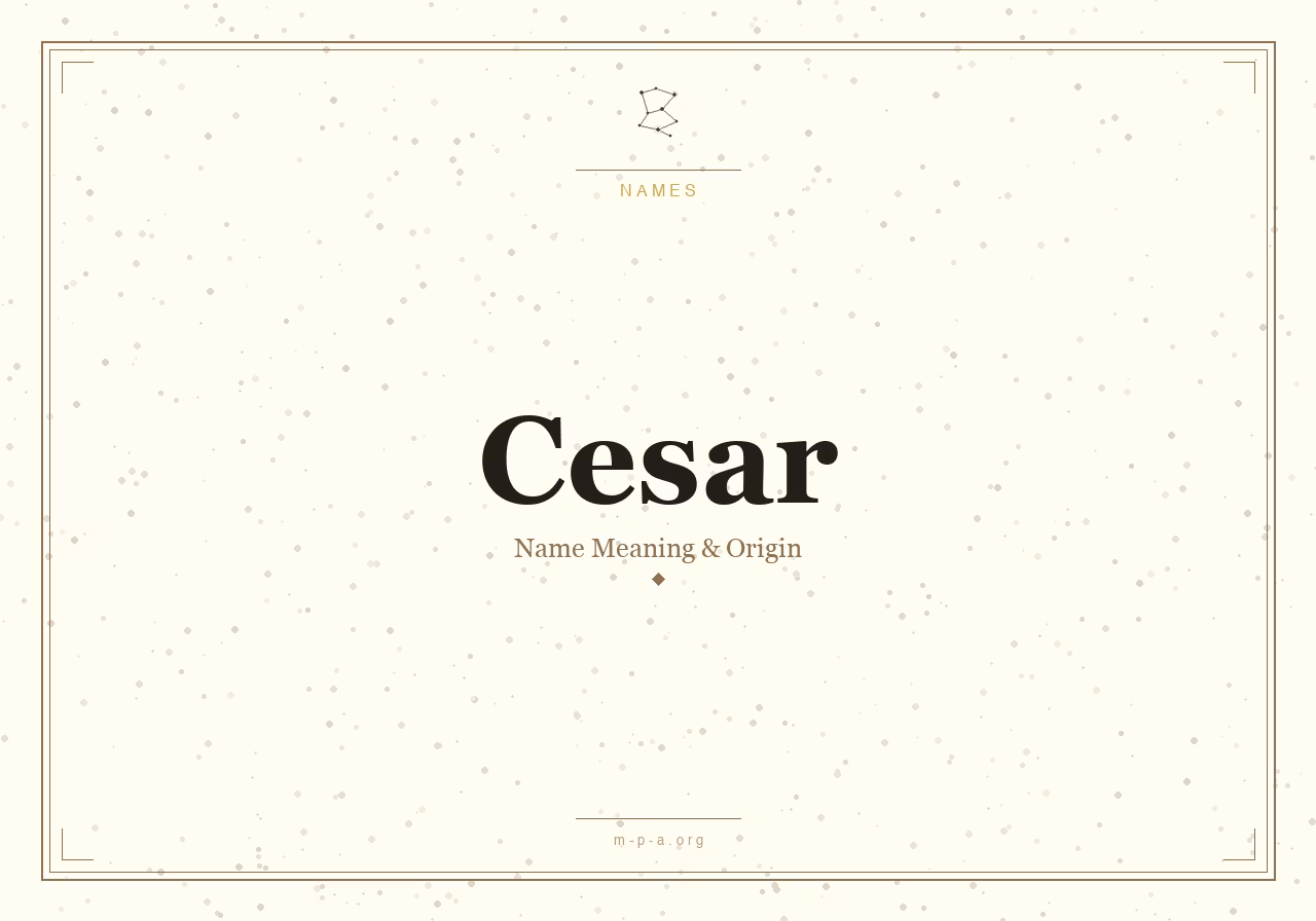 Cesar Name Meaning: Origin, Personality, and Spiritual Significance