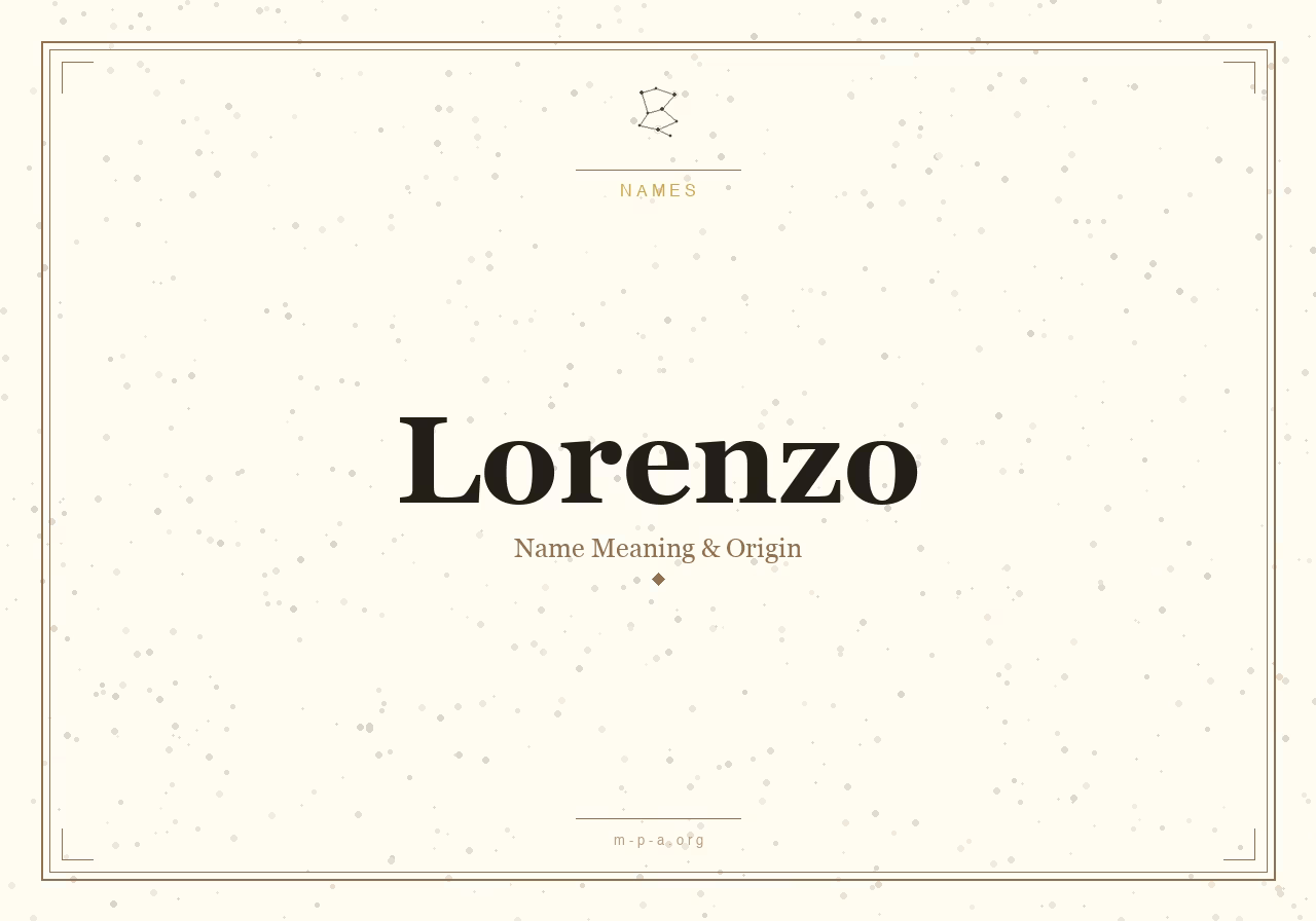 Lorenzo Name Meaning: What Does the Name Lorenzo Mean?